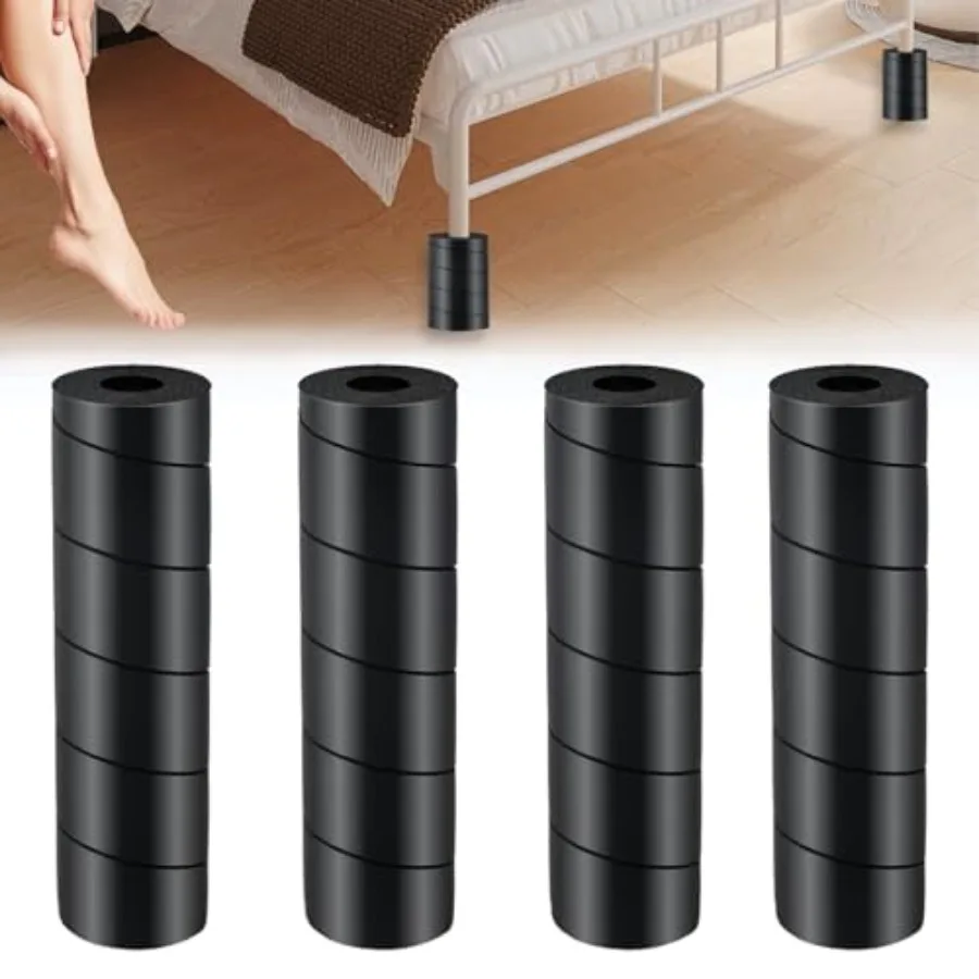 

4 Pcs Bed Frame Toe Protectors, Non-Adhesive Bed Frame Leg Covers for Toe Savers, Toe Cushion for Any Furniture Leg - Prevents