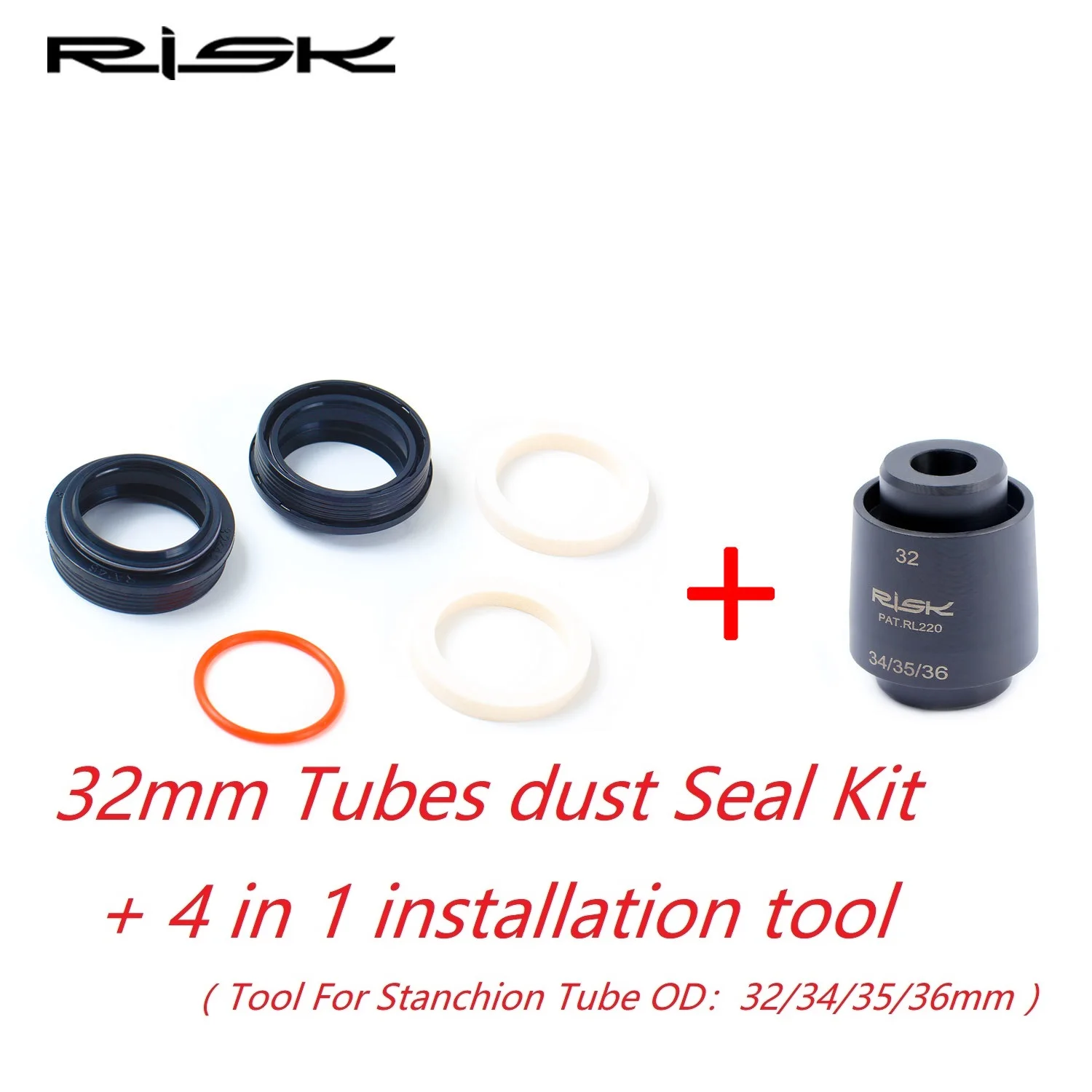 Mountain Bike Fork Suspension Dust Seal 32mm 34mm 35mm 36mm Stanchion Tube Wiper Oil Seal Compatible Rockshox/Fox/Sr Suntour