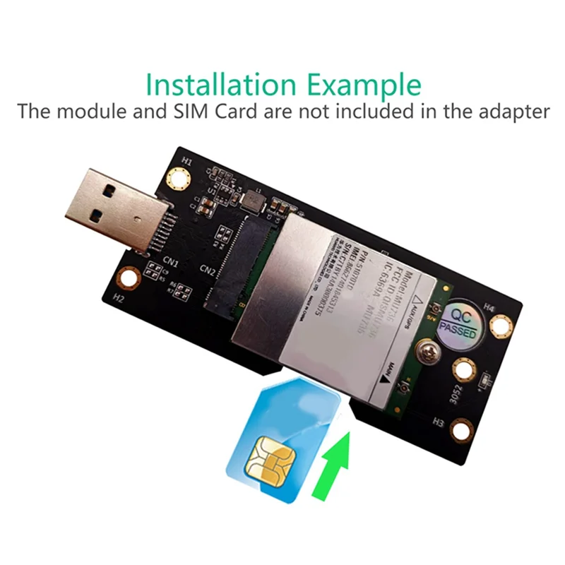 

NGFF Module To SIM with USB 3.0 3G/4G/5G Module To USB 3.0 with SIM Card Slot Portable Adapter Card