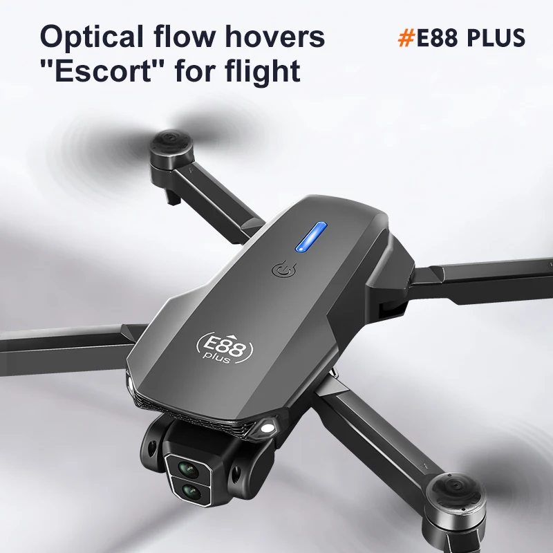 جديد E88 Plus WIFI FPV الطائرة بدون طيار زاوية واسعة HD 4K 1080P ارتفاع الكاميرا عقد RC طوي كوادكوبتر درون هليكوبتر اللعب هدية