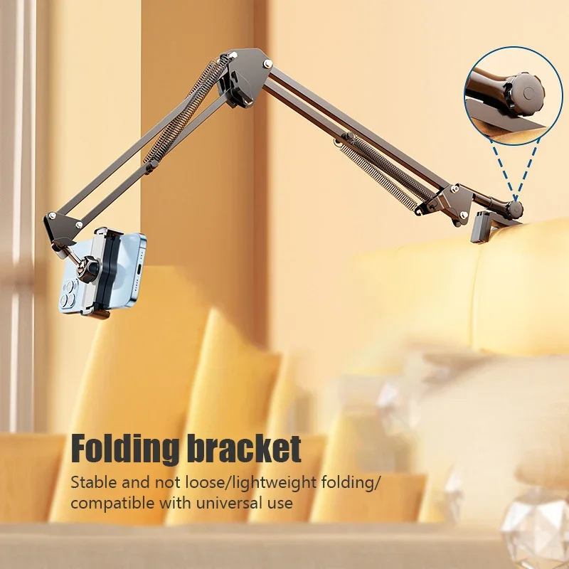 360 ° rotating long arm phone tablet holder overhead stand desktop bed lazy cantilever bracket for Huawei Xiaomi iPhone iPad