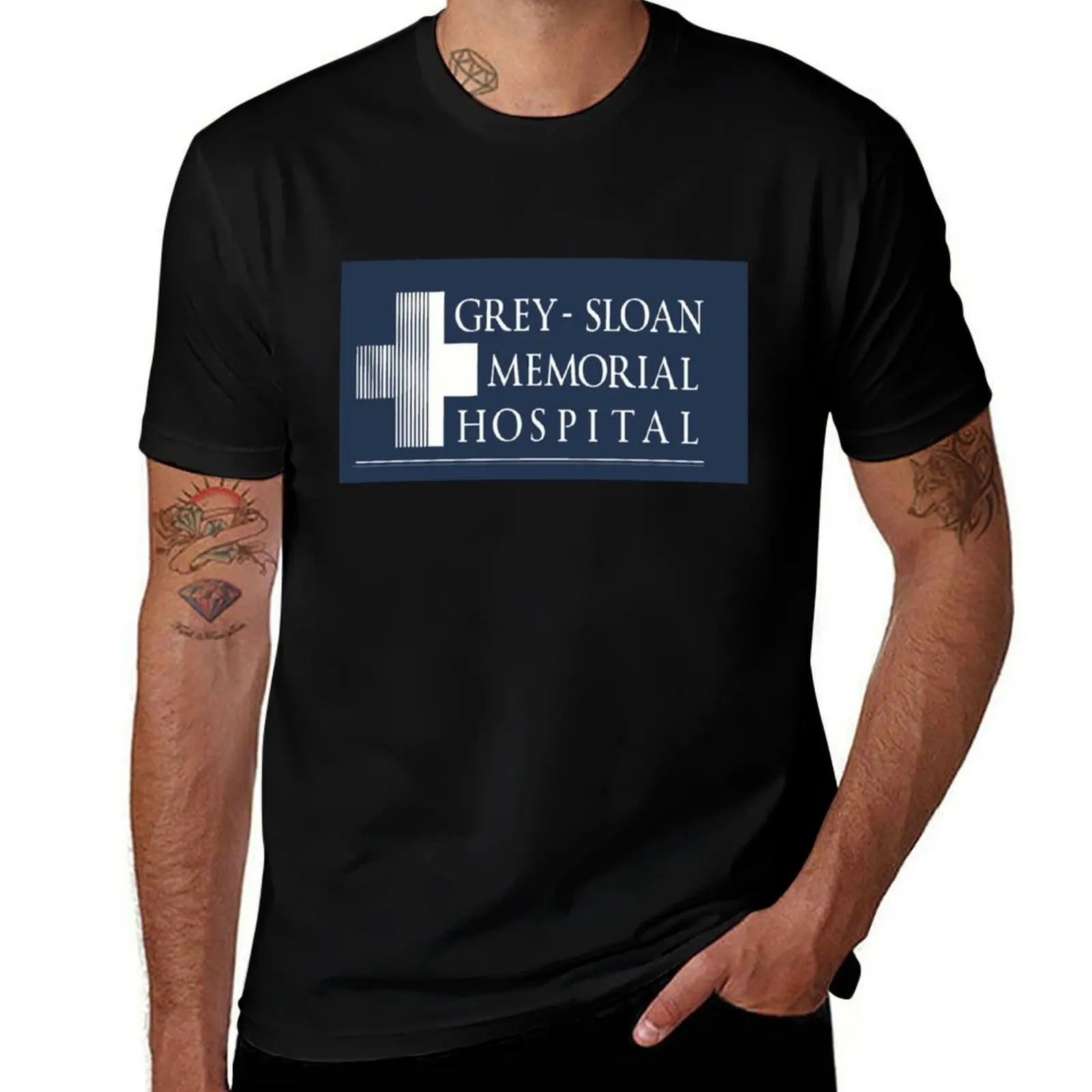 

Grey - Sloan Memorial Hospital T-Shirt man t shirt summer t shirts for man graphic vintage t shirt man designer T-Shirt