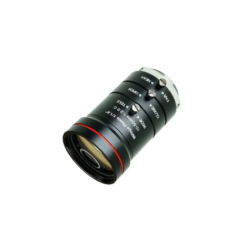 

High Quality 8MP 4K FHD Zoom C-Mount Camera Lens 1/1.8" F2.0-F16 Manual Iris 10-50mm Industrial Lenses For Machine Vision