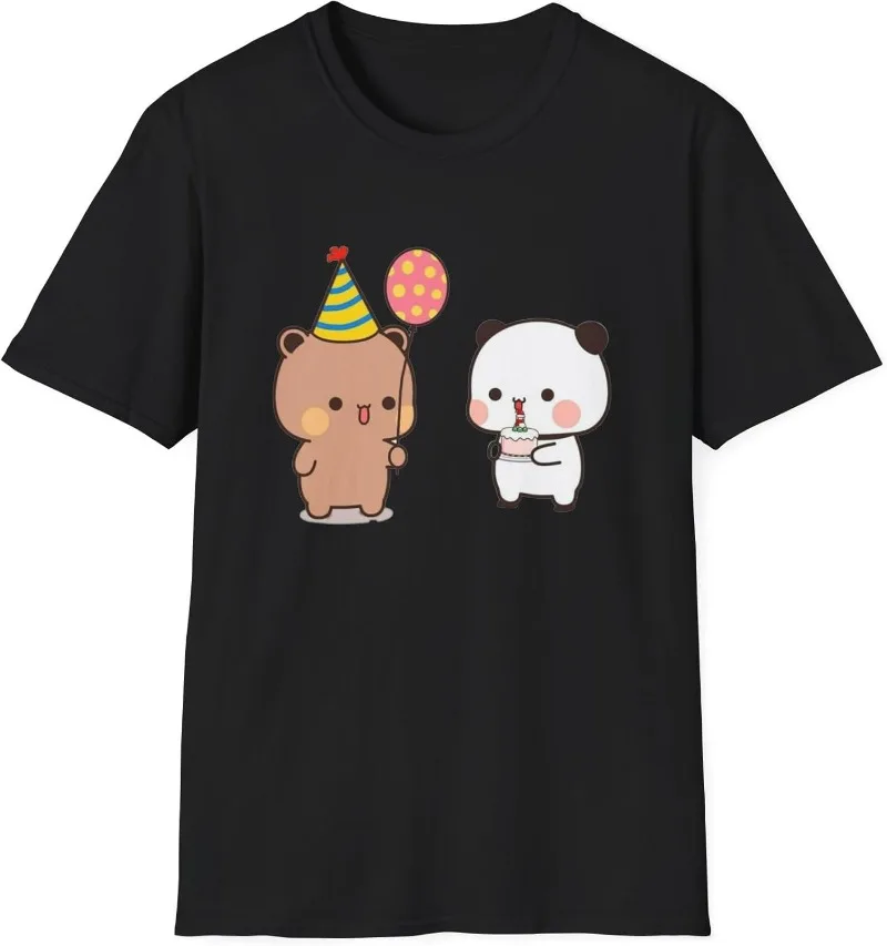 

Cute Bubu and Dudu T-Shirt Birthday Bash Unisex Comfort Tee Bubu and Dudu Graphic T Shirts Men's T Shirt Woman Shirt Funny Tees