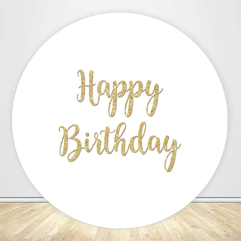 Mocsicka Sfondo rotondo Copertine Bianco solido Matrimonio Baby Shower Festa di compleanno Cerchio personalizzato Sfondo Fascia elastica Studio fotografico