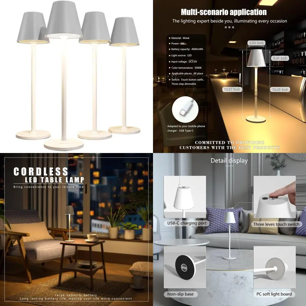 4-Piece Rechargeabl…