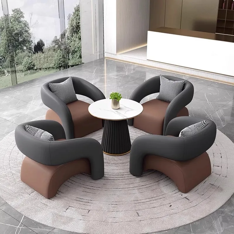 مكتب الفندق كرسي أريكة الراحة مكتب المبيعات منطقة الاستقبال طاولات وكراسي التفاوض