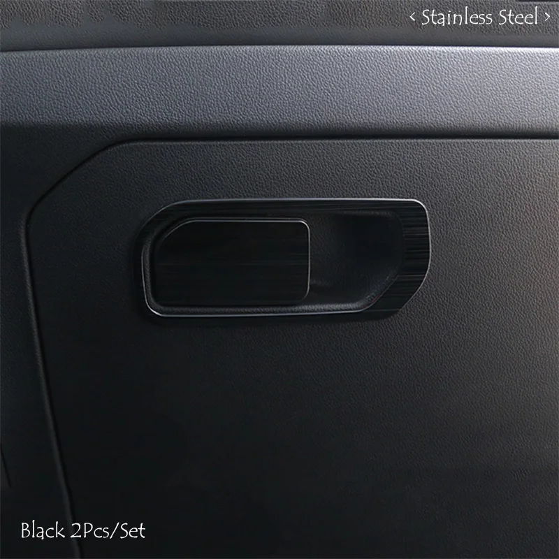 Car co-pilot Storage Glove Box Handle Frame Stickers  Cover Styling 2Pcs/Set For Haval F7/F7X 2019 2020 2021 Accessories