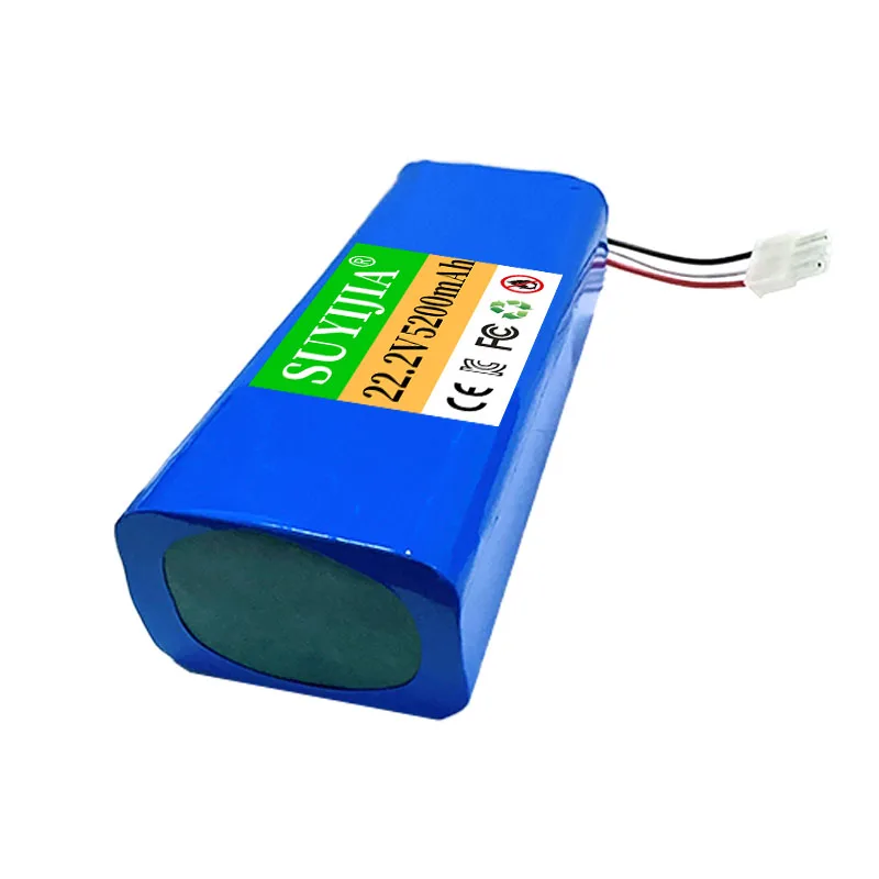 22.2V 18650 battery 5200mAh 6S2P Li-ion battery pack 18650 rechargeable battery for DIY/RC drones/robots - BMS Protection