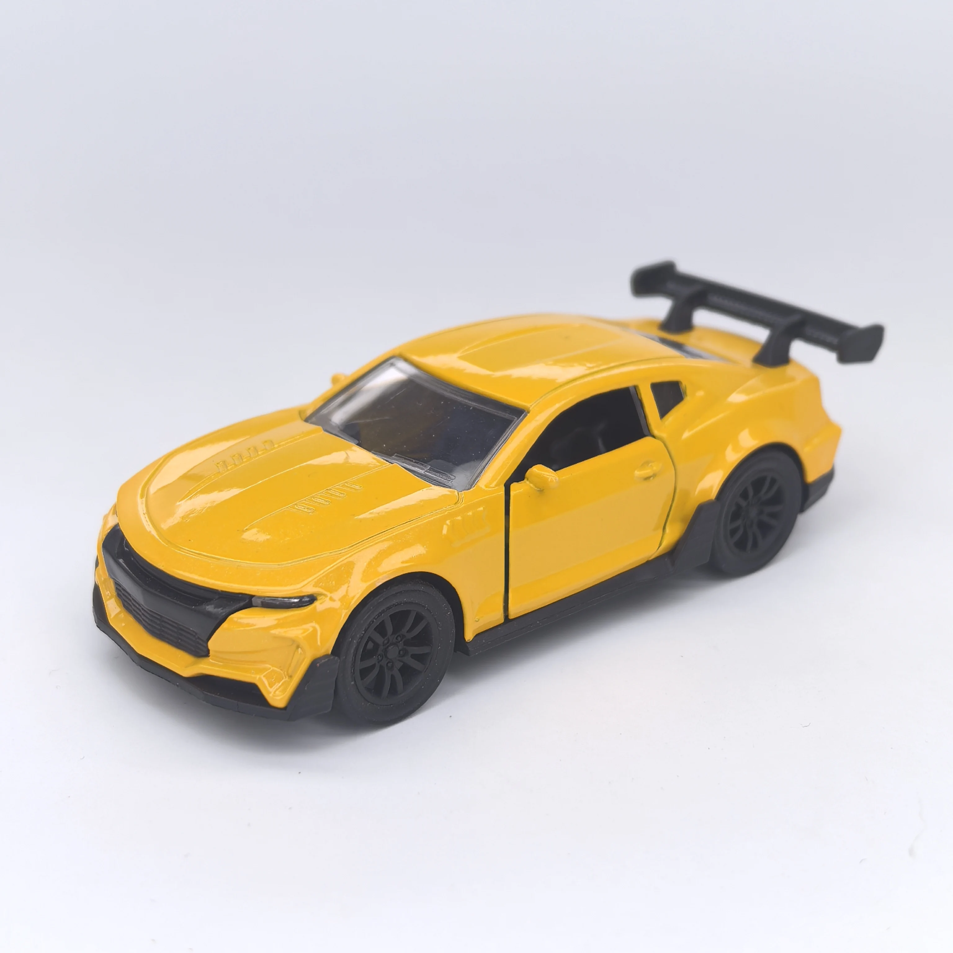Alloy car model, realistic sports car model, children's toy racing car, inertia pull-back car with openable doors, car ornament