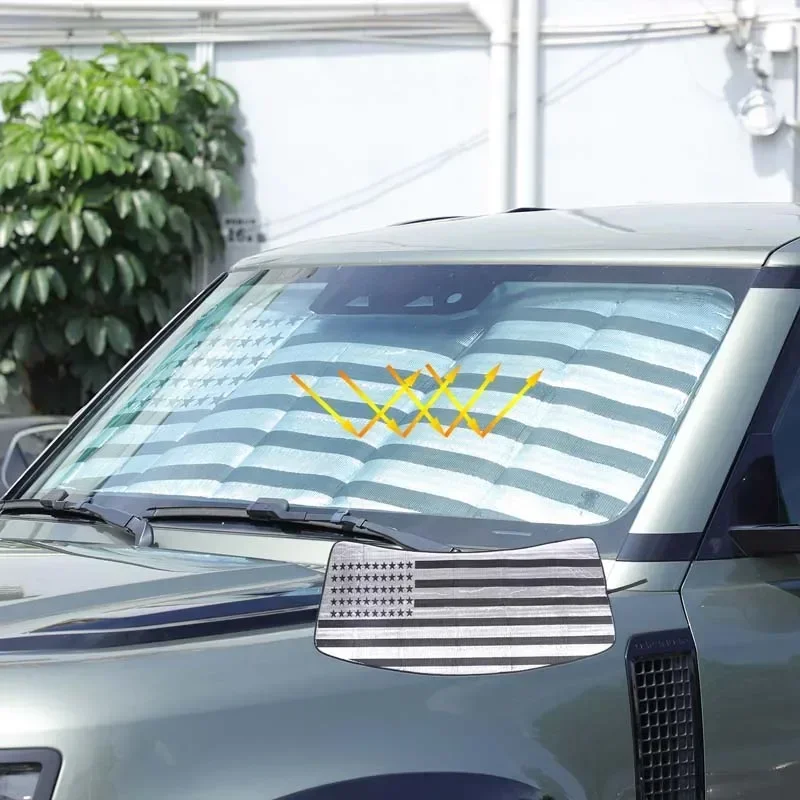 

Car Accessories For Land Rover Defender 90 110 130 2020-2024 Car Front Windshield Sunshade Sun Protection Visor Sunshade