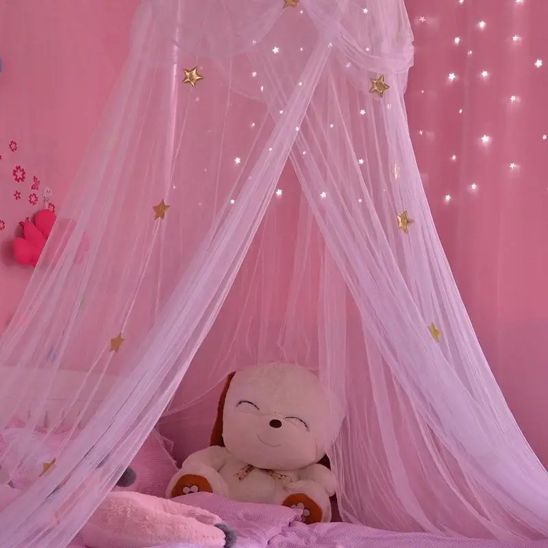 Baby Crib Netting Princess Dome Bed Canopy Childrens Bedding Round Lace Mosquito Net For Baby Sleeping