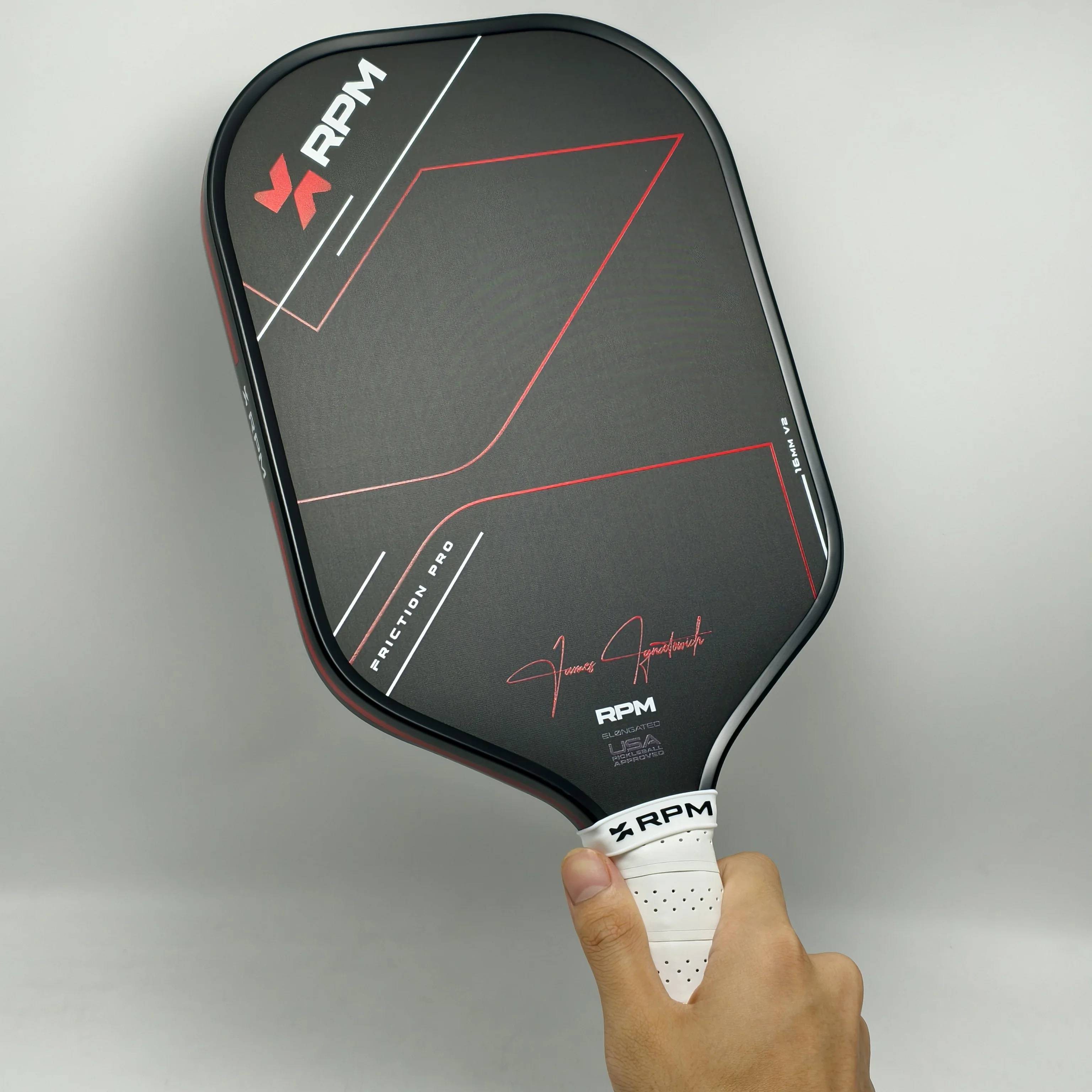 2026 Original 1:1 RPPM V2 with logo14mm 16mm Designed for Spinning Style Hot Press T700 Carbon Fiber Honeycomb Pickleball Paddle