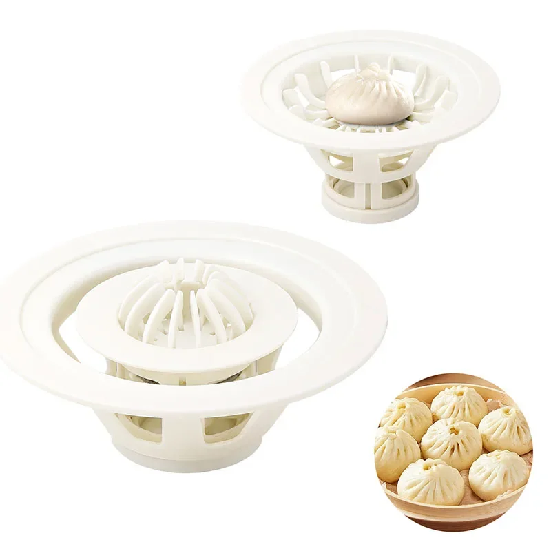 

DIY Baozi Dumpling Mold Chinese Steamed Bun Making Tool Food Grade Kitchen Pastry Pie Press for Home Baking and Cooking