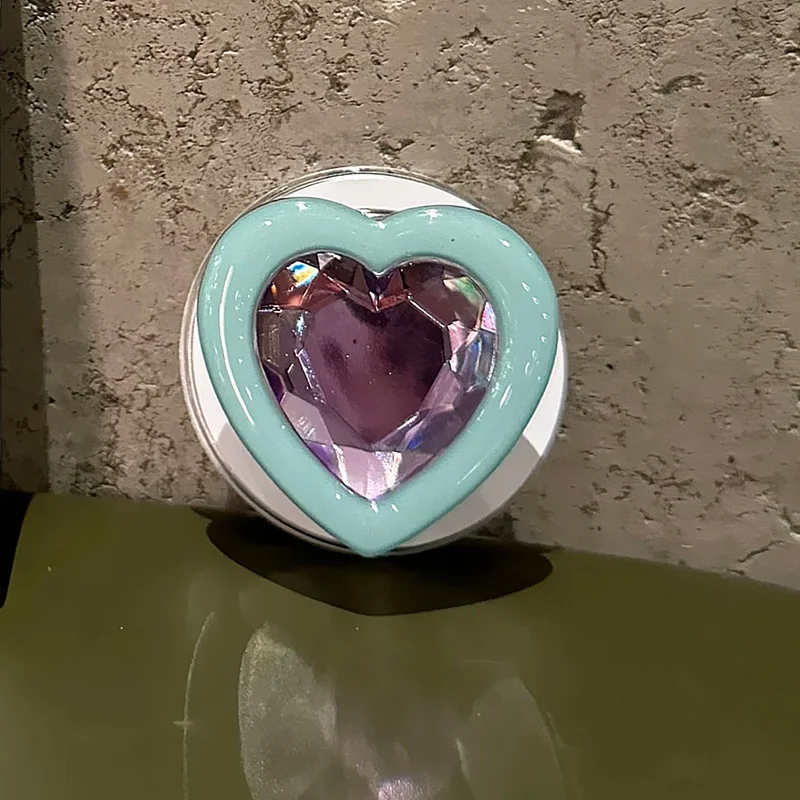 

Korean Glitter Diamond Love Heart Magnetic Mobile Phone Holder For Magsafe Accessories Universal Support Bracket Ring Stand Caqa