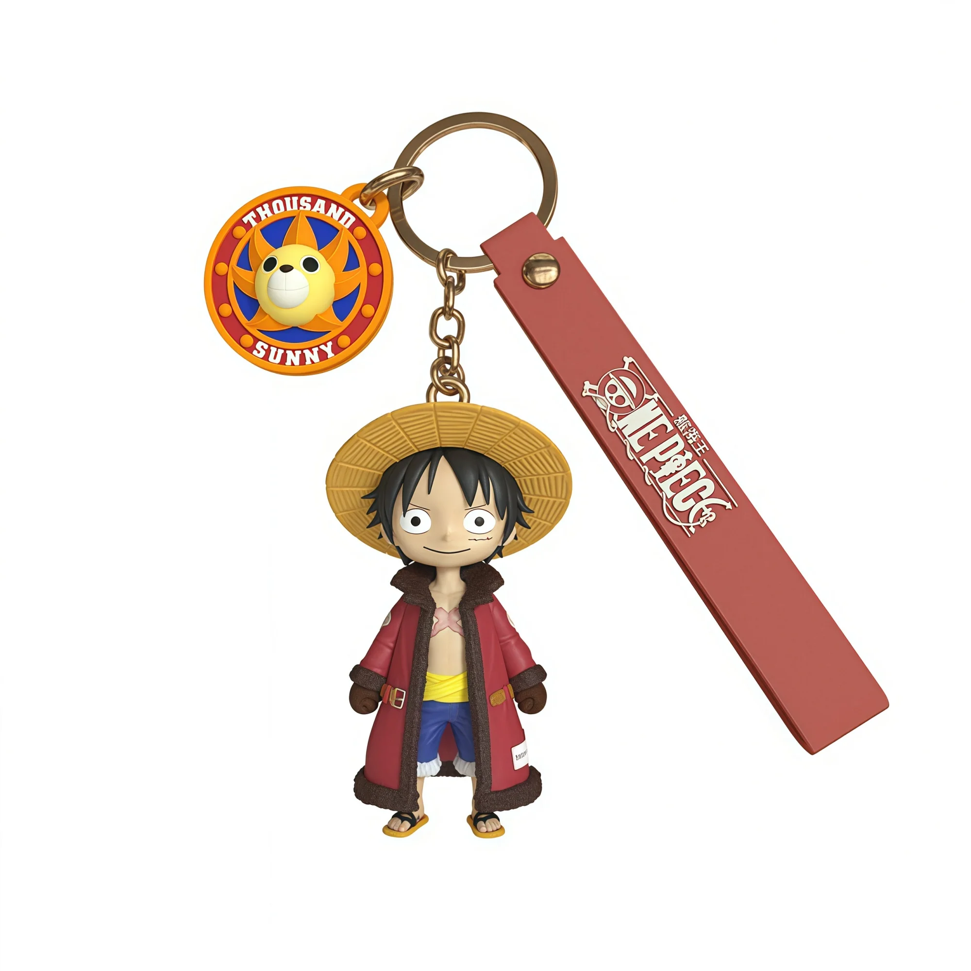 

One Piece Luffy 3D Keychain, Pendant, Bag Charm, Anime Character Charm, Car Keychain, Accessory, Fan Gift