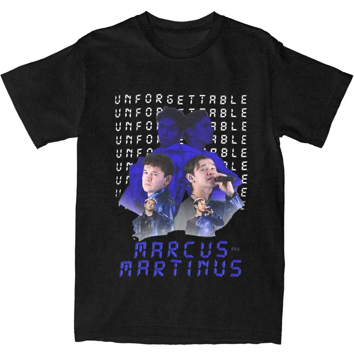 Couple T-Shirt Marcus And Martinus T Shirts Fashion Unforgettable Eurovisions 2024 Sweden Summer Tee Shirt 100 Cotton Clothing