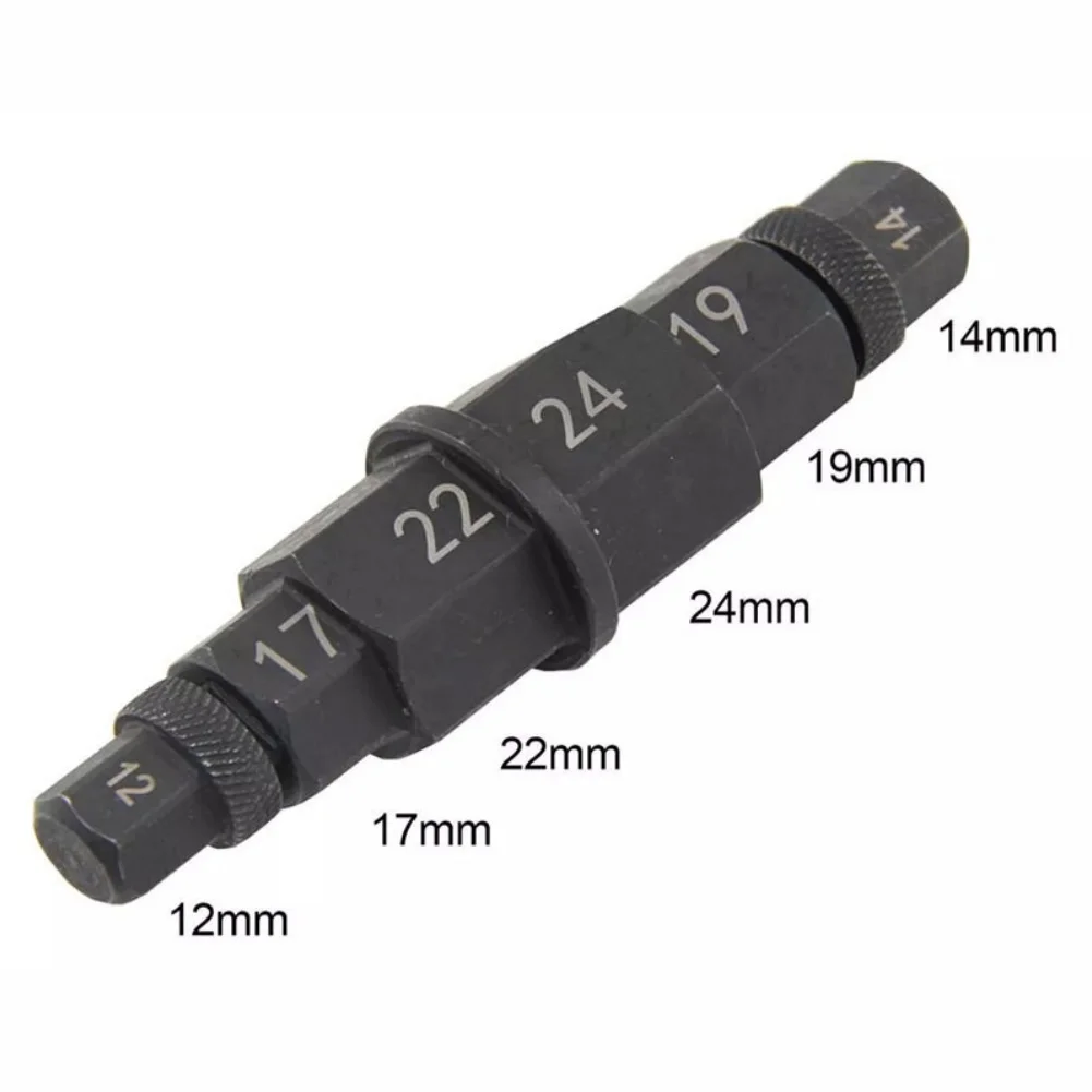 Motorcycle Wheel Axle Spindle Tools Hex Wrench Socket 12-24mm Spindle Nut Socket For Nut Tire Wheel