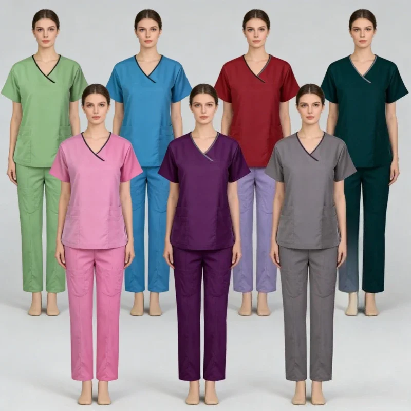 unisex-medical-scrubs-set-summer-lightweight-work-wear-for-doctors-nurses-operating-room-surgical-hospital-and-clinic-staff
