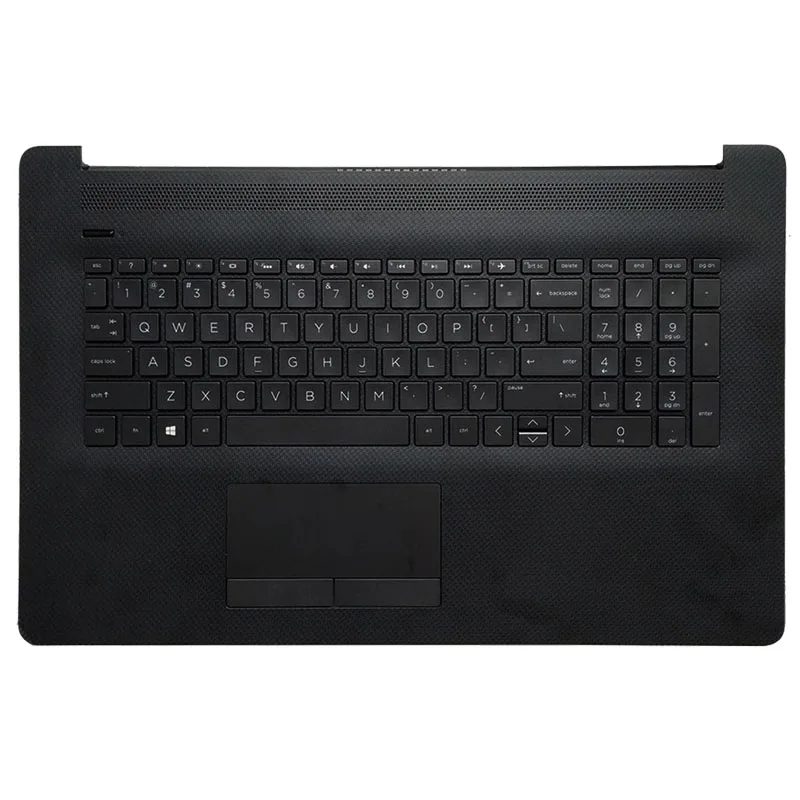 US Laptop backlit keyboard For HP Pavilion 17-BY 17-CA with black palmrest Upper touchpad cover