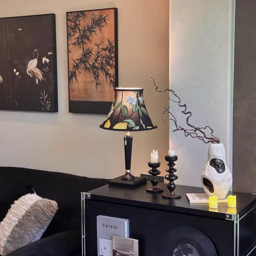 Lampada da comodino per camera da letto retrò Nanyang premium