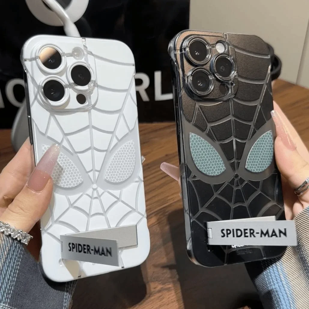 Cartoon Marvel Spider Man Silicone Phone Case for IPhone 11 12 13 14 15 Pro Max 7 8 Plus X XR XS MAX Boy Fashion Back Cases Y2K