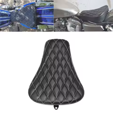 Motorcycle Front Driver Rider Solo Seat Leather Fit For Harley Sportster Forty Eight XL 883 1200 72 2014 2013 2010-2015