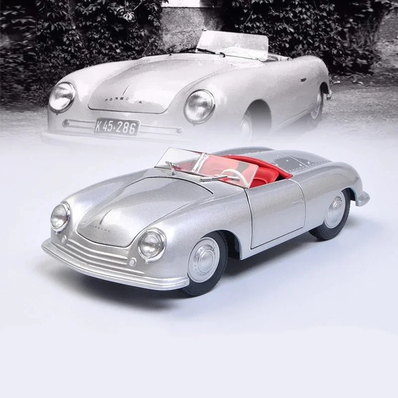 

1:24 WELLY 1948 Porsche 356 No. 1 Roadster Diecast Alloy Car Model Metal Toy Car Model Simulation Collection Gifts Toys for Boys