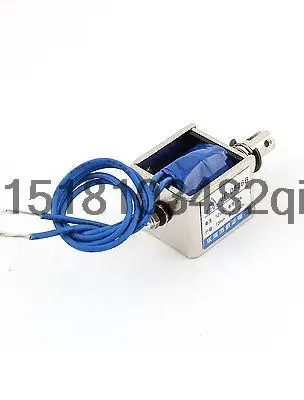 DC 12V 2A Push Pull Type Open Frame Solenoid Electromagnet 10mm 20N 4.4LB