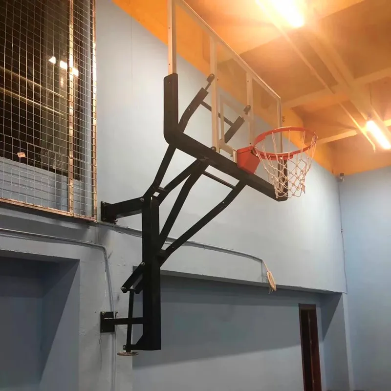 ห่วงบาสเก็ตบอลติดผนังปรับความสูงได้และแบบติดตั้งถาวรพร้อมดีไซน์ QuickPlay