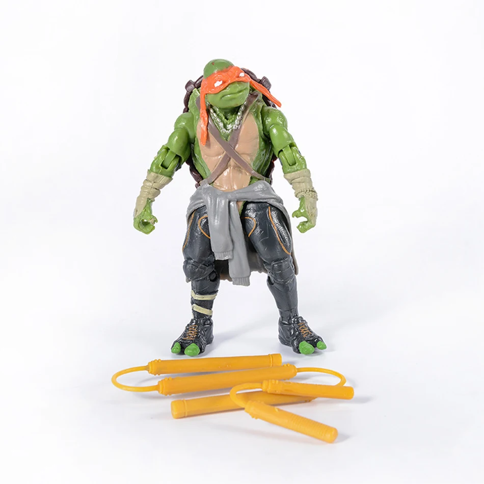 4 Uds TMNT figura de acción Anime adolescente Mutante Tortuga Ninja Figuras juguetes NECA PVC colección modelo regalo para decoración de niños