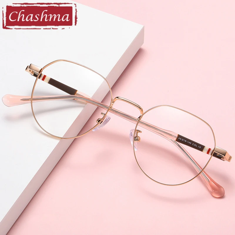 Chashma Women Round Eyewear Frame Prescription Optical Lenses Fashion Trend Men Spectacles Anti Blue Photo Gray Glasses