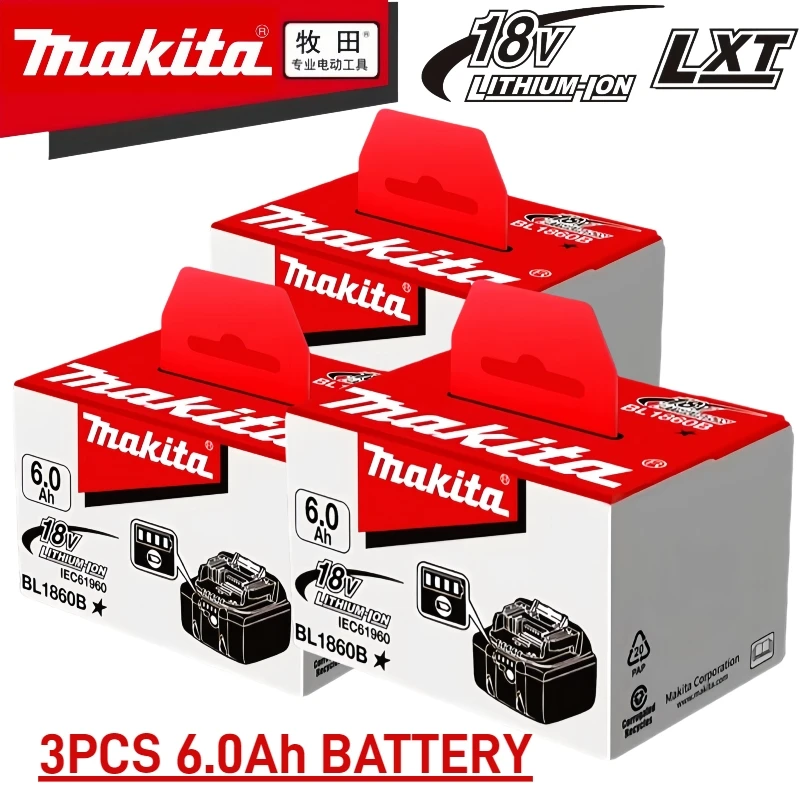 

Original Makita 18V battery, 6AH lithium battery, for electric drill impact drill angle grinder original Makita tool battery