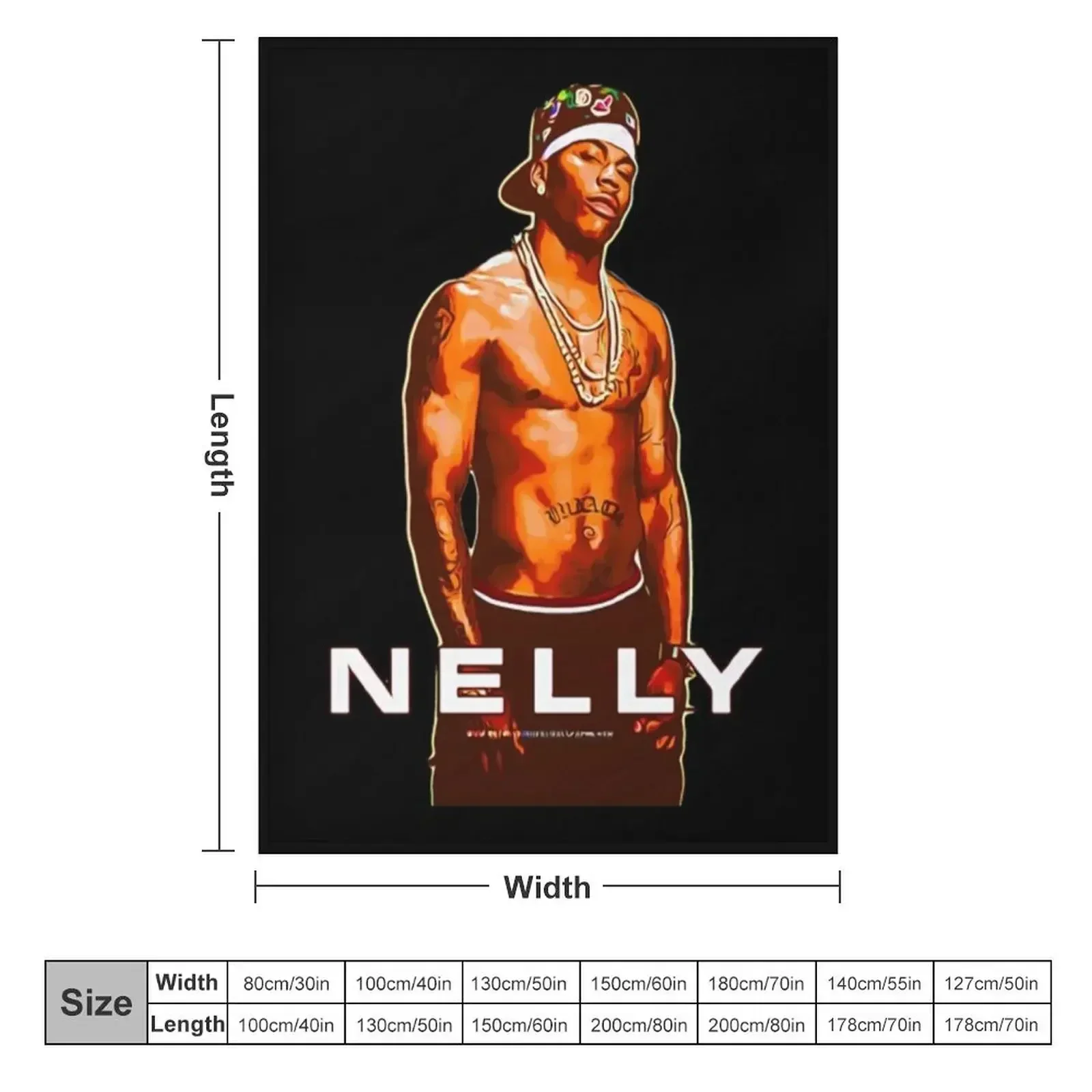 nelly - Nelly Rapper Throw Blanket Nap Kid'S Decoratives funny gift Blankets