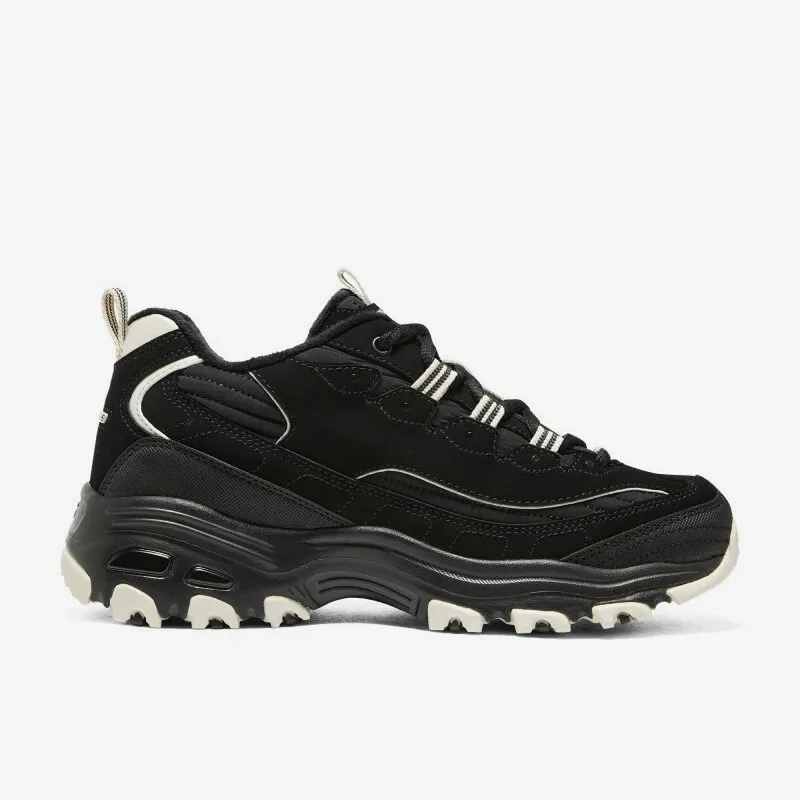 Skechers Authentic Women D Lites 1.0 Panda Shoes 896269-BKNT Fleece Lined Thick Sole Anti Slip Casual Sneakers Free returns