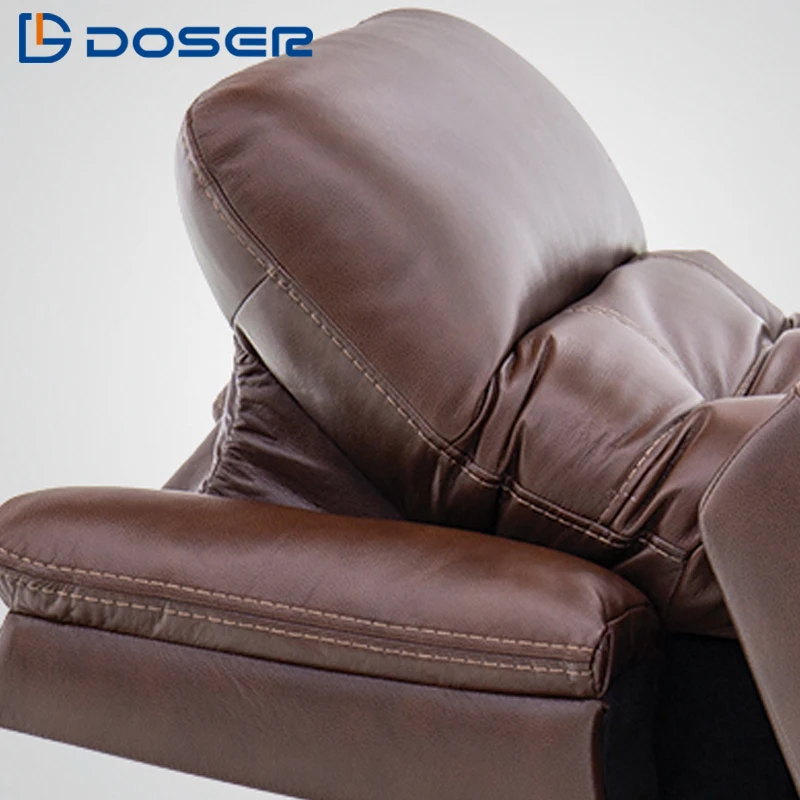 DOSER Modern Tri-motor Leather Recliner Sofa Single Seat Electric Power Lift Extendable Massage Eco-Friendly Elderly view 4