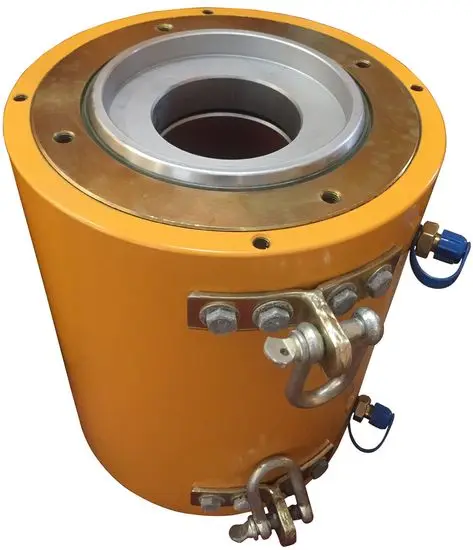 400 Tons Ydc Post Tension Equipment Prestressed Hydraulic Jack Multi Strands Hollow