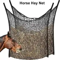 1 Uds nueva red de heno de alimentación lenta colgante bolsa de heno para caballos de gran capacidad 80x90cm bolsa alimentadora de heno para caballos cabras ovejas