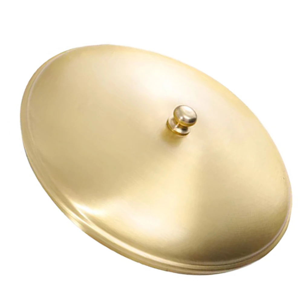 

Brass Ashtray Lid Copper Cover Smoke Receptacle Cigar Cigarette Holder Desktop Decor Accessory for Indoor