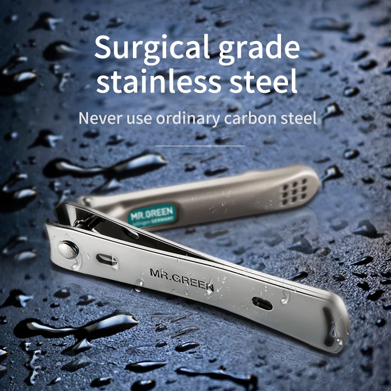 MR.GREEN 爪切り ステンレス鋼 湾曲刃 爪切り 爪はさみ カッター マニキュアツール トリマー 爪やすり付き