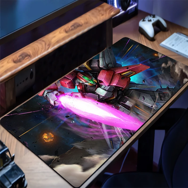 

Mouse Pad Office PC Accessories HD Mechanical Warrior Gundam Keyboard Mat Anime Pattern Anti-slip Rubber Mousepad Gamer Desk Mat