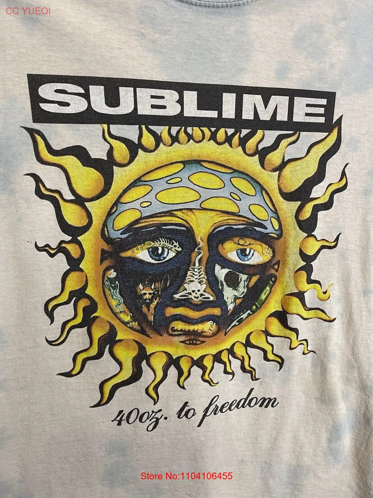 Sublime 40 Oz to Freedom Men's Size M Tie Dye T Shirt Rock