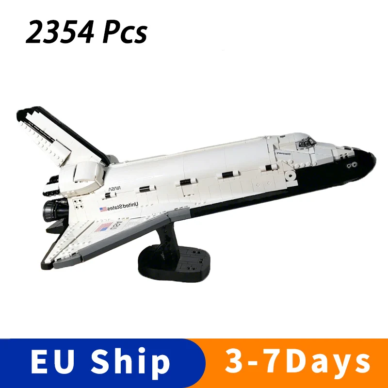 2354 Pz Bianco Spazio Modello di Aereo Building Blocks Desktop Giocattoli Decorativi Creativo Bambino Adulto Regali Di Compleanno Compatibile 10283