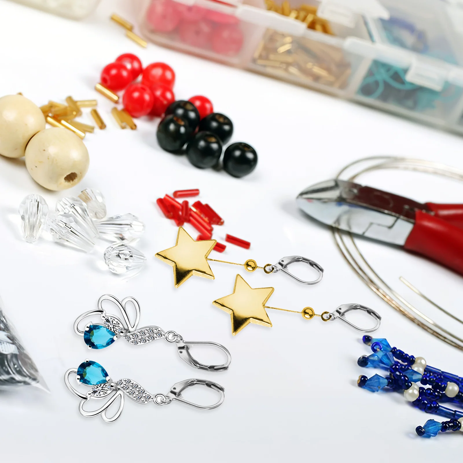 

100pcs Stainless Steel French Earring Hooks Ear Buckles for Jewelry Making Antifade Non Allergy DIY Accessories