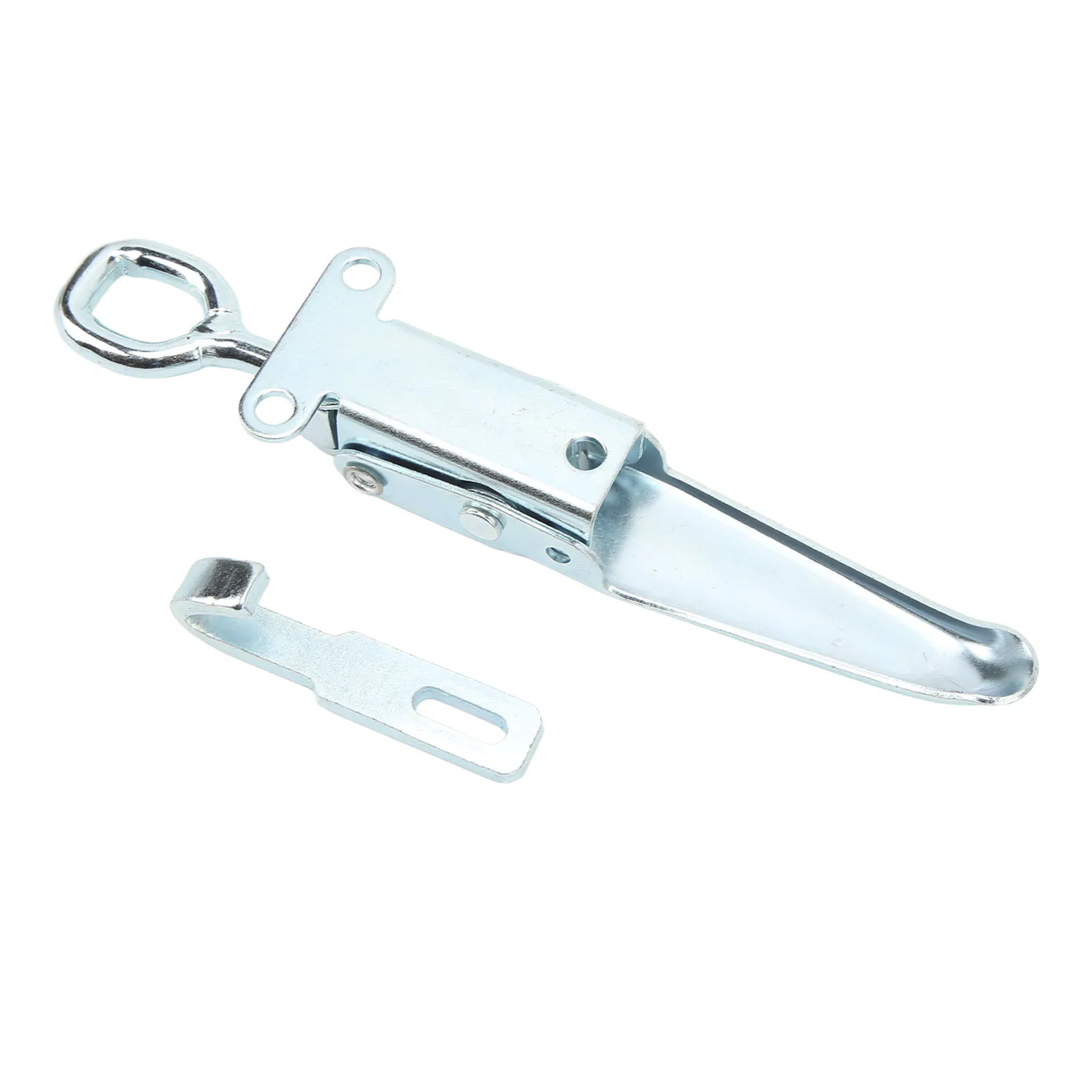 

Trailer Spring Hasp Galvanized Iron Door Handle Buckle Hasp Safety Lock Clamp Latch for RV Camper Caravan Trailers