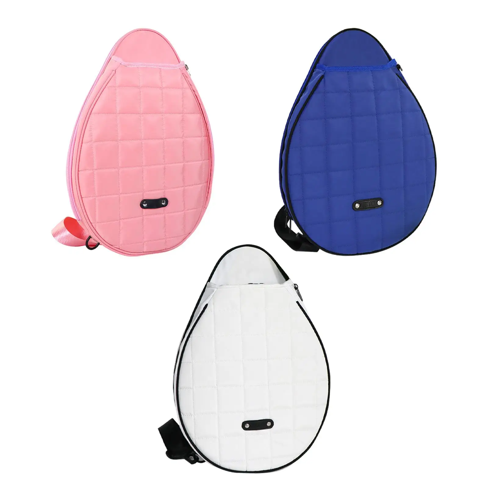 Tennis Racket Bag Organizer Double Sided Zipper Badminton Racket Bag Crossbody Bag Racquet Chest Bag for Gift Sports Women