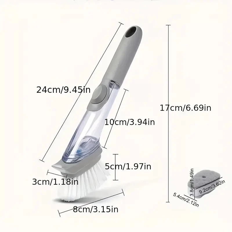 ฟองน้ำล้างจานขัดหม้อแปรงขัดล้างจานด้ามเครื่องจ่ายสบู่เหลวสำหรับซิงค์อุปกรณ์ทำครัวอุปกรณ์เสริม
