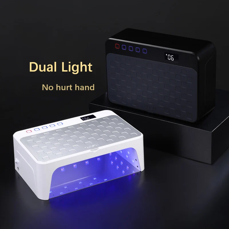 

2025 New Arrival Super Large Professional Cordless Nail Polish Dryer UV Led Stronger Lamp Rechargeable Pro Led Nail Lamp