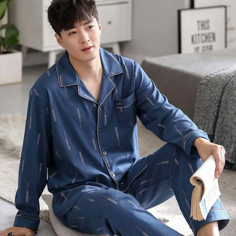 

Man Pajamas Y2K Clothing Homewear Men Clothing Spring Sportswear Pants Youth Casual Wear Bath Clothes New Style Fashion 2Pcs/set
