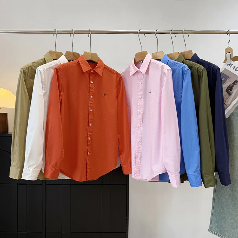 

Comfortable Pure Cotton irt Faionable Turn-down Collar Retro Embroidery Loose Long Sve Sun Protection Women's Casual S...